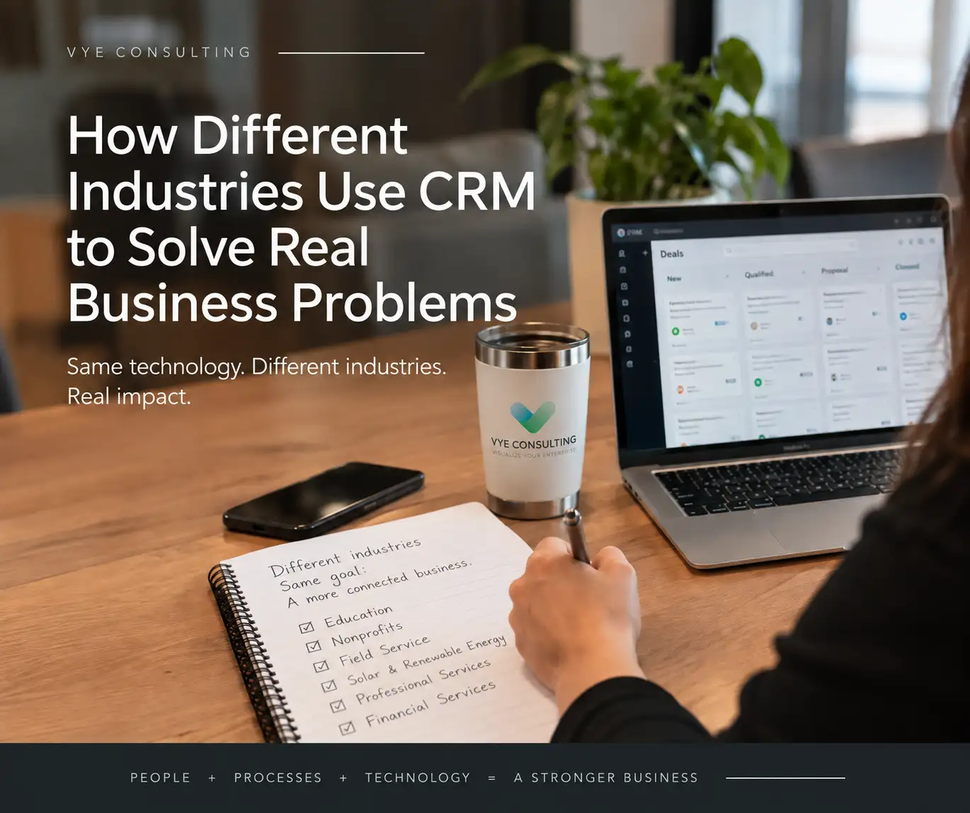 Researching how different industries use CRM to solve real business problems.